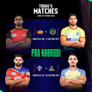 Bengaluru Bulls Cross Swords With Patna Pirates In Vivo Pro Kabaddi