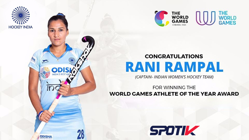 Read more about the article Rani Rampal is the World Games Athlete of the Year 2019