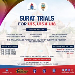 Read more about the article Sudeva residential football academy Surat trials.