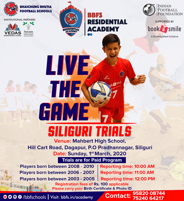 Read more about the article Bhaichung Bhutia Football Schools Siliguri Trials.
