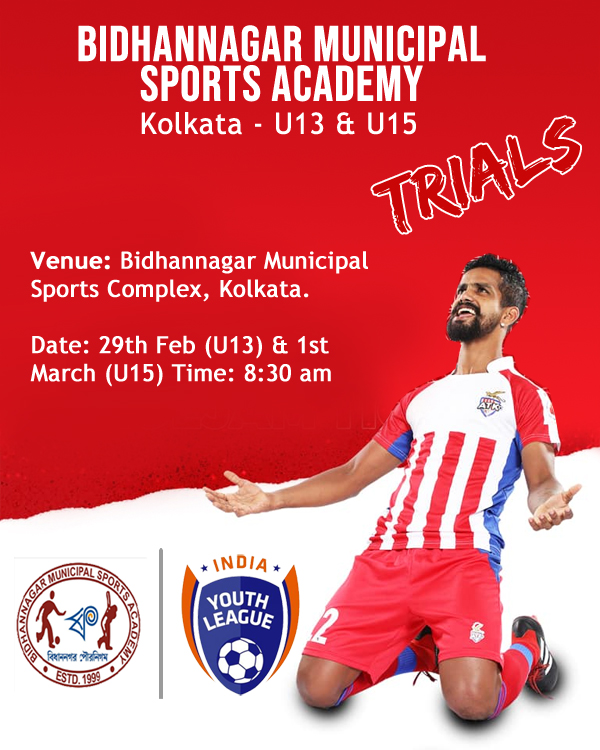 Read more about the article Bidhannagar Municipal Sports Academy, Youth I-league Trials. Kolkata