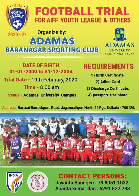 You are currently viewing Football Trials, Baranagar Sporting Club, Kolkata