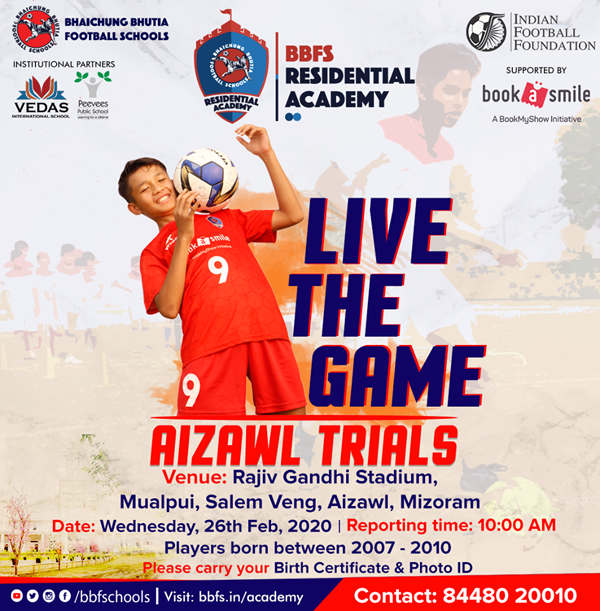 You are currently viewing Bhaichung Bhutia Football Schools Aizawl  Trials