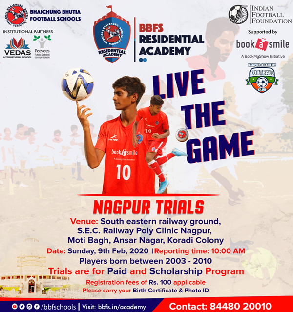 Nagpur Trials : Bhaichung Bhutia Football Schools