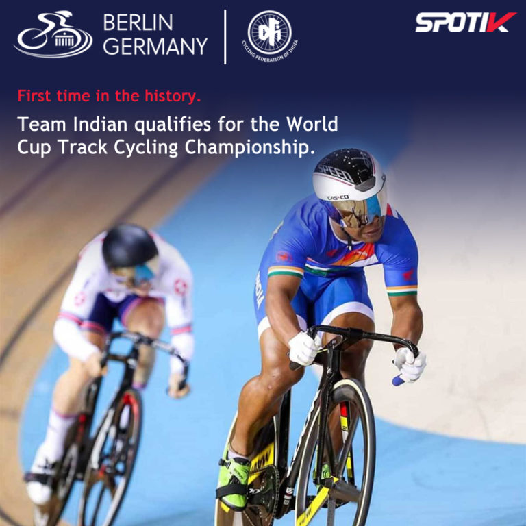 Read more about the article The Indian team sprint qualifies for the World Cup Track Cycling Championship