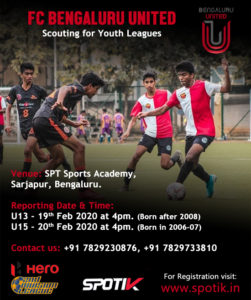 Read more about the article FC Bengaluru United  Scouting for Youth Leagues.
