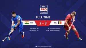 Read more about the article India first defeat in FIH Pro League. India 2-3 Belgium