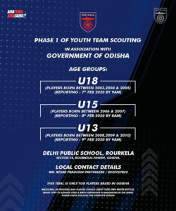 Read more about the article Odisha FC Phase 1 Youth Team Scouting