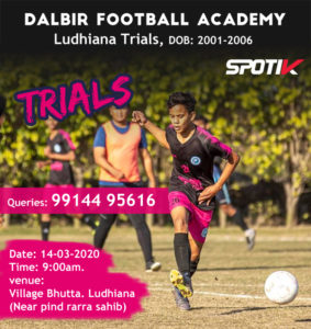 Read more about the article Dalbir Football Academy, Ludhiana Trials