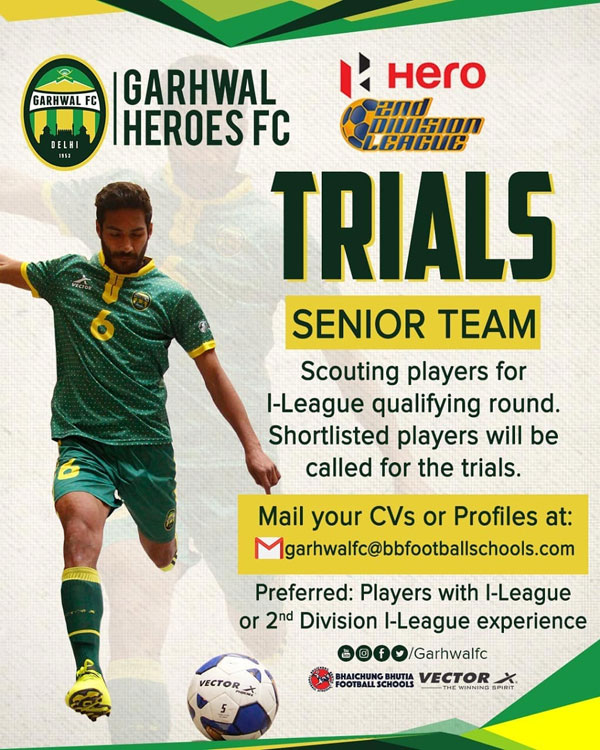 You are currently viewing Garhwal FC 2nd Division I-League Trials.