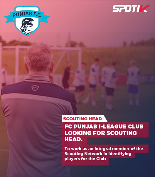Read more about the article I-League Club Punjab FC looking for Scouting Head.