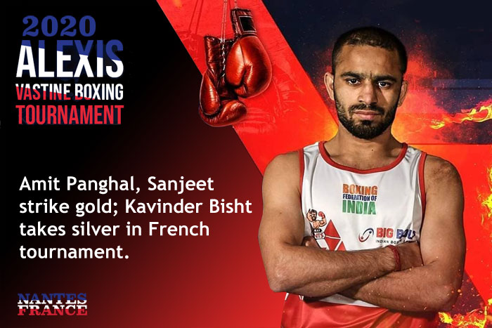 You are currently viewing Amit Panghal, Sanjeet strike gold; Kavinder Bisht takes silver in French tournament