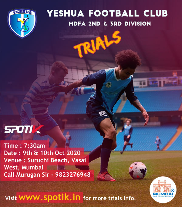 You are currently viewing Yeshua Football Club, Mumbai Trials