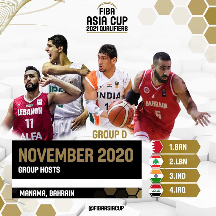 FIBA Asia Cup Qualifiers in November