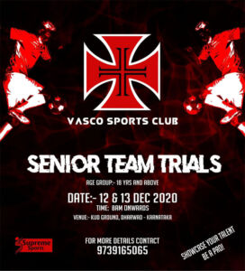 Read more about the article Vasco Sports Club Trials for Goa Pro League