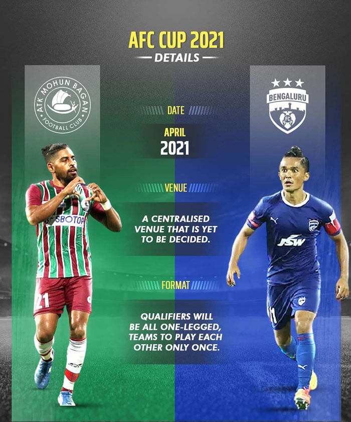 You are currently viewing ATK Mohun Bagan  and Bengaluru FC to play AFC Cup in April 2021