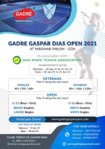 Read more about the article Tennis: Gadre Gasper Dias Open 2021 – Goa