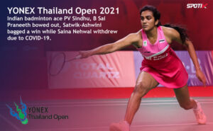 Read more about the article Thailand Open: PV Sindhu and B Sai Praneeth  lose in first round on return to court.