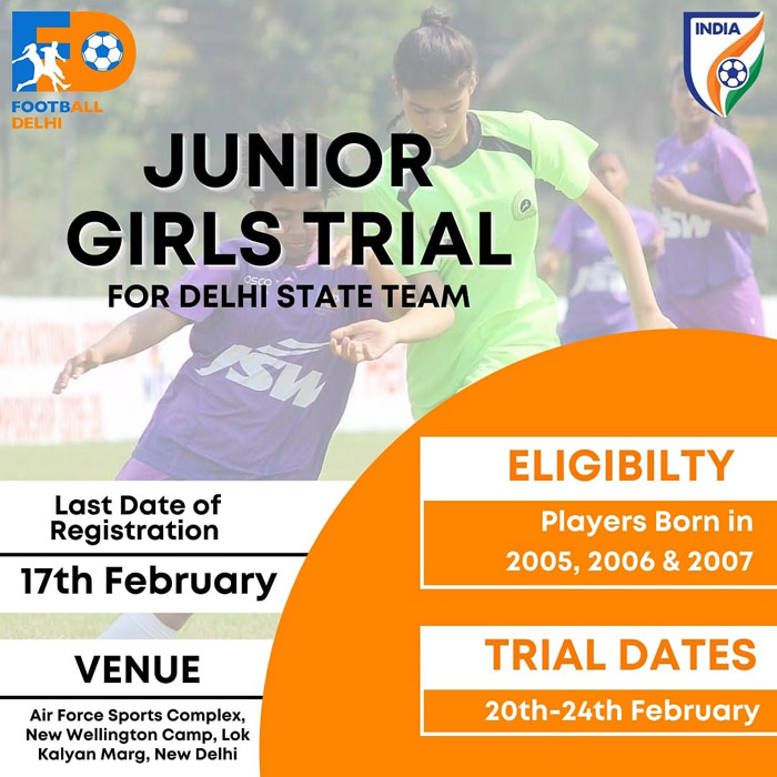 You are currently viewing Junior Girls Trials, For Delhi State Team