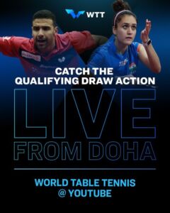 Read more about the article Catch Live : World Table Tennis Contender Doha
