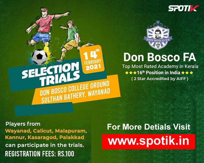 You are currently viewing Don Bosco Football Academy, Youth I-league Trials, Kerala
