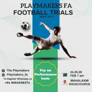 Read more about the article Playmakers FA Football Trials, Mumbai