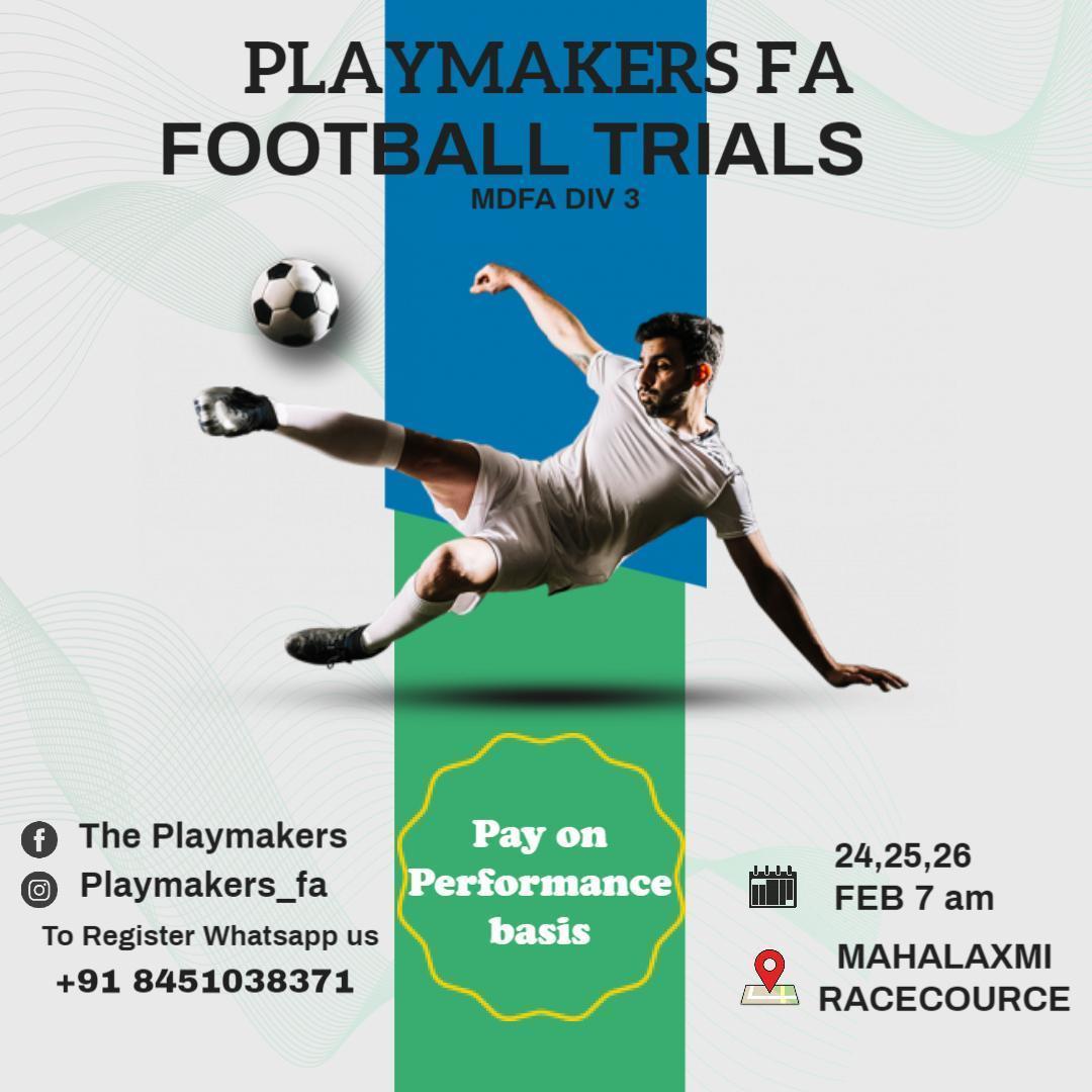 You are currently viewing Playmakers FA Football Trials, Mumbai