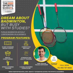 Read more about the article The Sports School Badminton Academy with Pullela Gopichand as Chief Mentor