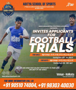 Read more about the article Aditya School of Sports, Kolkata Trials