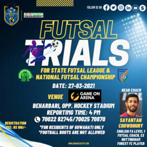 Read more about the article Guwahati City FC Futsal Trials