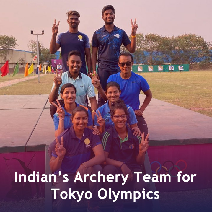 Indian Archery team for the Tokyo Olympics 