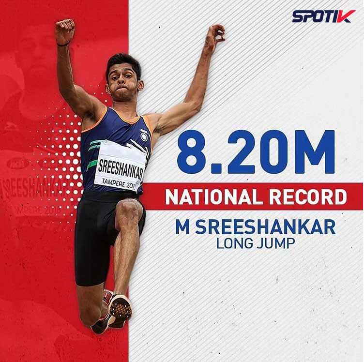 You are currently viewing Athletics: Sreeshankar breaks national record, crosses Olympic qualification mark in men’s long jump
