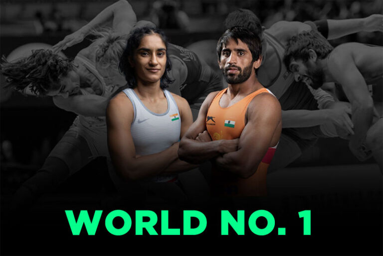 Read more about the article UWW Rankings: Bajrang Punia, Vinesh Phogat become World No.1