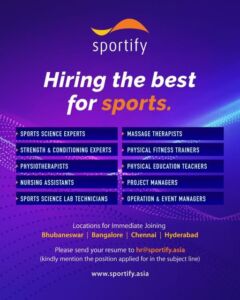 Read more about the article Sportify Hiring – Bengaluru, Chennai, Hyderabad
