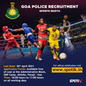 Read more about the article Goa Police Recruitment 2021 – Sports Quota
