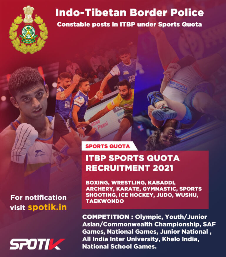 Read more about the article ITBP Constable (GD) Sports Quota Recruitment 2021. Update : Application Form