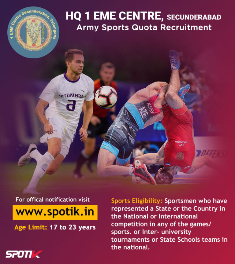 Read more about the article HQ 1 EME Centre, Army Sports Quota Recruitment