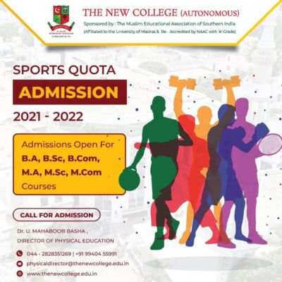 Read more about the article The New College Sports Quota, Chennai