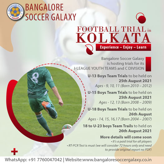 You are currently viewing Bangalore Soccer Galaxy Kolkata Trials – paid program