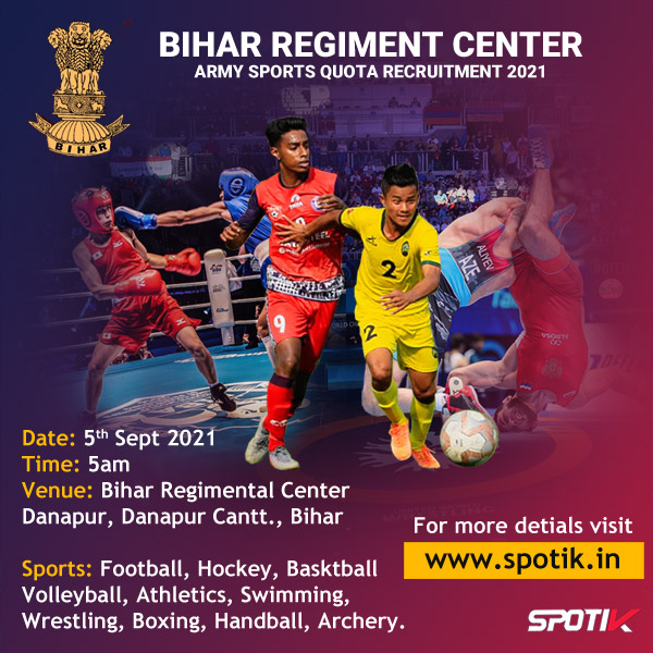 Read more about the article Bihar Regiment Centre, Danapur – Sports Quota