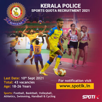 Read more about the article Kerala Police Sports Quota Recruitment 2021