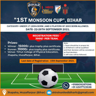 Read more about the article Shirsh Bihar United FC – Monsoon Cup, Bihar