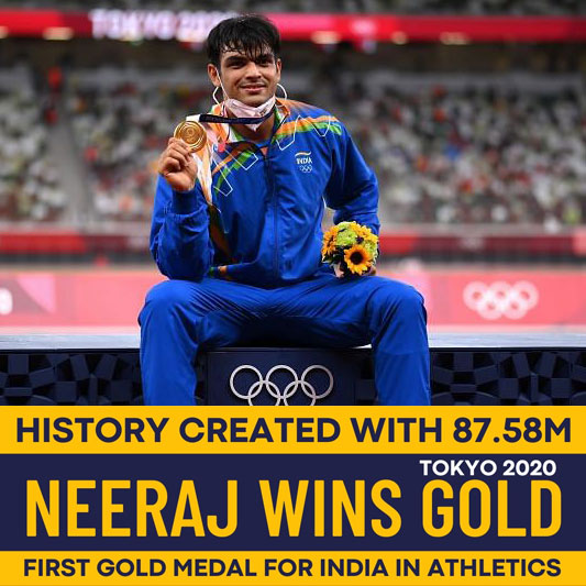 Read more about the article BREAKING: Neeraj Chopra creates history, wins India’s first ever athletics gold medal in Olympics