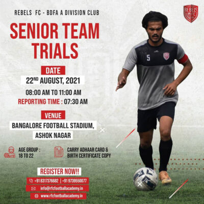 Read more about the article Rebels FC Bengaluru A-div Trials