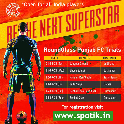 You are currently viewing I-league Club Punjab FC Youth Trials, 100% Scholarship.