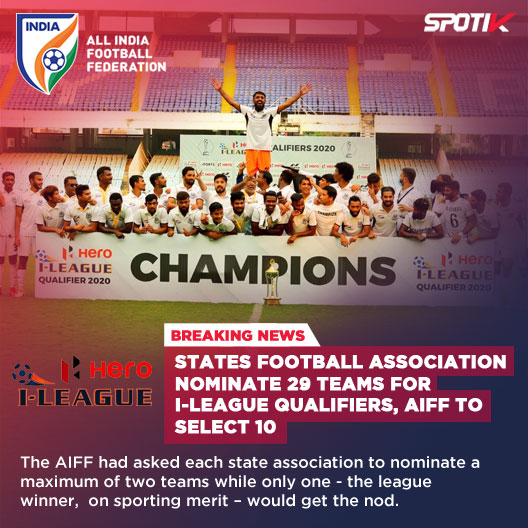 You are currently viewing 29 Football Clubs filled nomination for I-League Qualifiers, AIFF to select 10 Clubs.