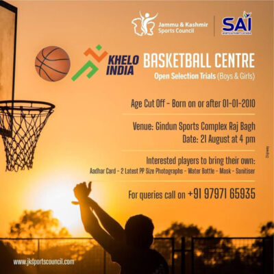 Read more about the article Khelo India Basketball Selection Trials – Kashmir