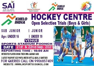 Read more about the article Khelo India Hockey Centre Trials, J&K