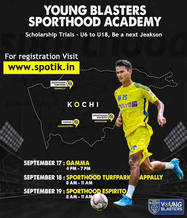 Scholarship Trials - Young Blasters Academy, Kochi