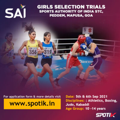 Read more about the article Girls Open Selection Trials, SAI Goa